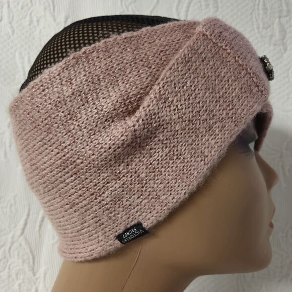 Victoria Secret Winter Angel Pink Rhinestone Headband Snowflake Sparkle Jewels - Picture 2 of 8